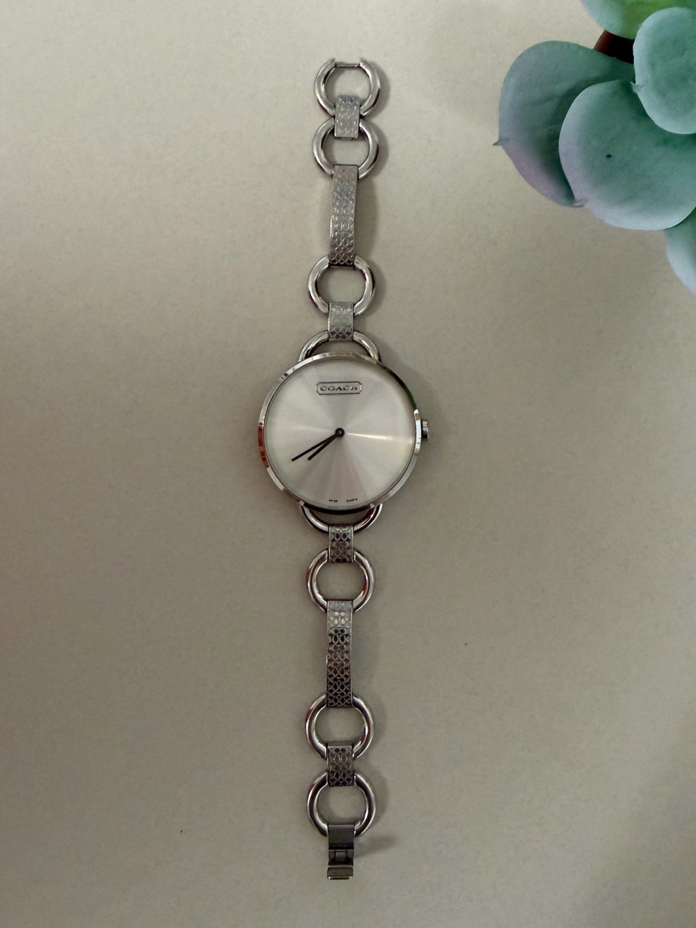 Coach Silver Wrist Watch